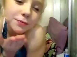Cute Girl Masturbating with dildo on Webcam